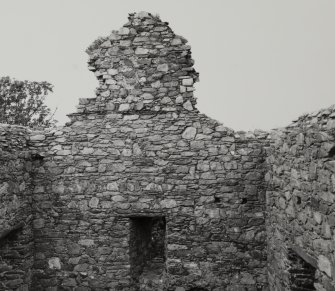 Castle Sween, interior.
View of North gable of kitchen tower.