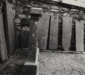 Craignish Old Parish Church.
Group of carved stones in stone shelter.