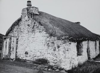 Coll, Sorisdale, Cottages.
General view of thatched cottage from South-East.