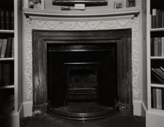 Inveraray Castle, interior.
View of the green library turret fireplace.