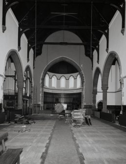 Nave, view towards apse from South West