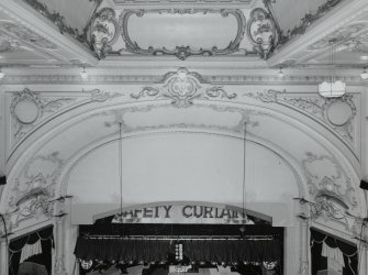 Interior. Auditorium,  proscenium arch, view from circle