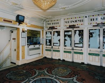 Interior.  Foyer, view from SW