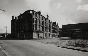 Glasgow, 1-27 Redan Street.
General view from North-West of corner with Crownpoint Road..