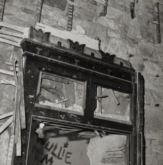 Interior of main church: detail of vestry doorway 
Townhead and Blochairn Parish Church