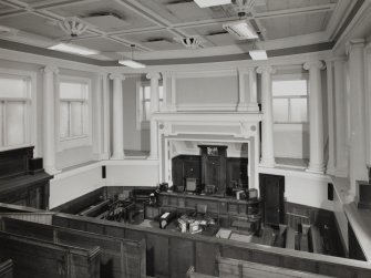 Justiciary Court, interior
Ground floor, North Courtroom, view from North East from Balcony
