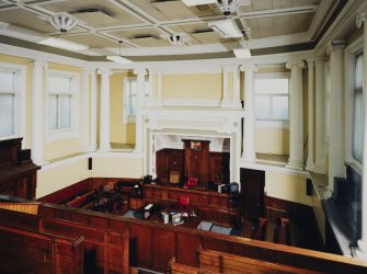 Justiciary Court, interior
Ground floor, North Courtroom, view from balcony from North East