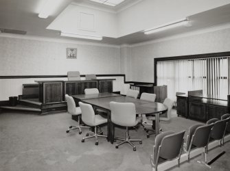 Justiciary Court, interior
First floor, small Sheriff Court, view from South West