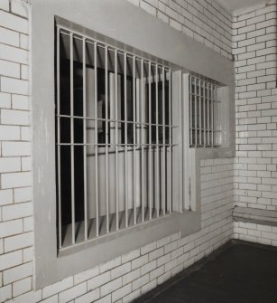 Justiciary Court, interior
Basement observation cell, view of viewing bars