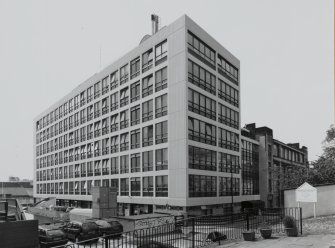 View of 1950s building from ENE