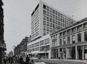 View of 1950s building from SE