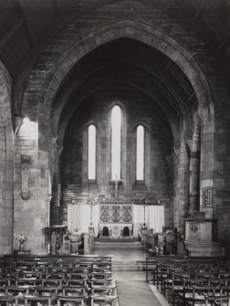 Glasgow, 19 Rosevale Street, St. Bride's Church, interior.
General view of chancel.
