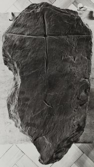 Colonsay, Kiloran Bay.
Detail of Viking cross-marked slab.