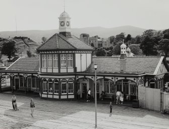 Dunoon, The pier.
View of main pavilion from North-East.