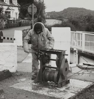 Bellanoch, Crinan Canal, Swing-Bridge.
Detial of winch.