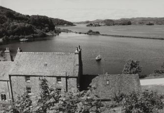 Crinan Canal, Bellanoch Canal Basin.
View of River Add at Bellanoch.