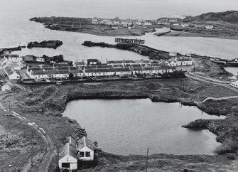 Easdale, slate-quarries and workers' dwellings.
General view from North-East.