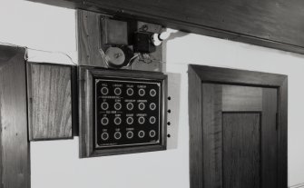 Dunderave Castle, Interior
Detail of bell board in ground floor Service Passage of North East range