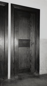 Dunderave Castle, interior 
View of a specimen door in ground floor Service Passage of North East range