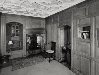 Dunderave Castle, interior.
View of first floor chamber in South West wing from North.