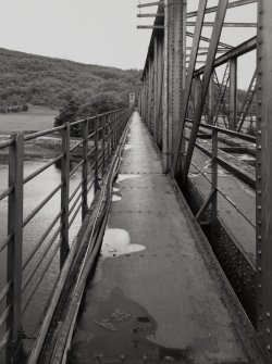 Creagan Viaduct.
View from North at deck level, showing walkway on East side of bridge.