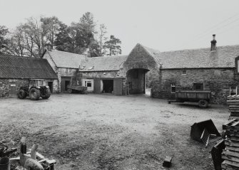 View of courtyard from NE