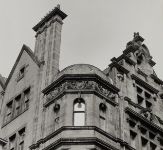 Detail of top floor window from SE.
