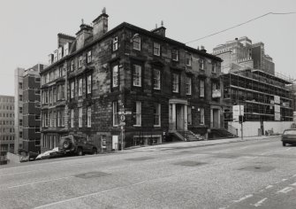 Glasgow, 217, 219 St Vincent Street.
General view from North East, at junction with Blythswood Street.