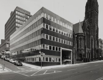 302, 304 St Vincent Street, Ravenseft House
View from South West, at junction with Holland Street