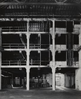 Glasgow, 13-23 Tradeston Street, Randolph & Elder Engine Works, interior.
General view of cross gallery.