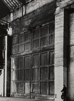 Glasgow, 13-23 Tradeston Street, Randolph & Elder Engine Works, interior.
View of North door of West wall from inside.