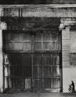Glasgow, 13-23 Tradeston Street, Randolph & Elder Engine Works, interior.
View of North door of West wall from inside.