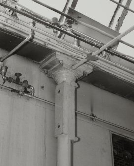 Glasgow, 62 Templeton Street, Templeton Carpet Factory,interior.
Detail of C.I column head, room 11b.