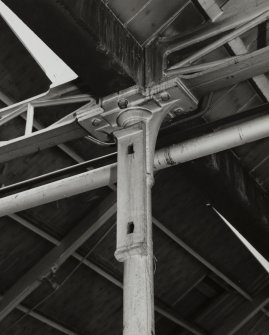 Glasgow, 62 Templeton Street, Templeton Carpet Factory, interior.
Detail of C.I column head, room 13.