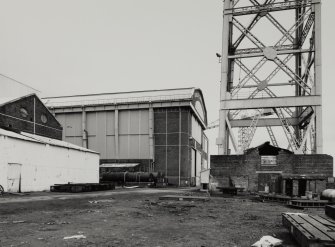 Glasgow, 739 South Street, North British Engine Works.
General view from NW showing base of 150 ton giant cantilever crane and main workshop.