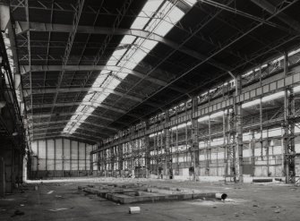 Glasgow, 191-197 Scotland Street, Howden's Works, interior.
General view from North of former erecting shop, (bay 19).