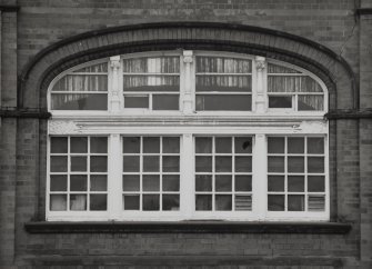 Glasgow, 191-197 Scotland Street, Howden's Works.
Detail of window on Scotland Street (North) frontage of former Glasgow Subway Power Station.