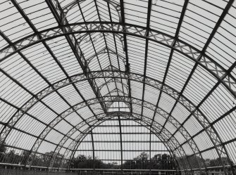 Glasgow, Springburn Park, Winter Gardens, Interior.
General view of roof from N-N-E.