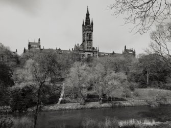 Distant general view of main building from S.