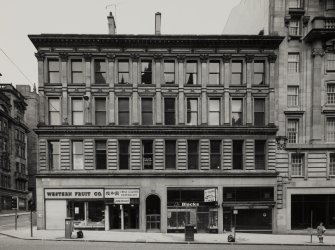 General view including Western Fruit Company, China Garden Restaurant and Blacks.