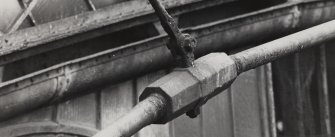 Glasgow, St. Enoch Station.
Detail of metal joint in East arch in the South train shed.