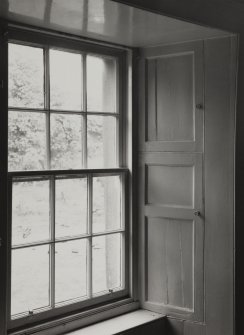 Old Ederline House, interior.
Detail of speciment West window of ground floor, West front.