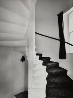 Inveraray, Fernpoint Hotel, interior.
View of main circular staircase.