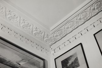 Inveraray, Fernpoint Hotel, interior.
View of cornice, South room, first floor.