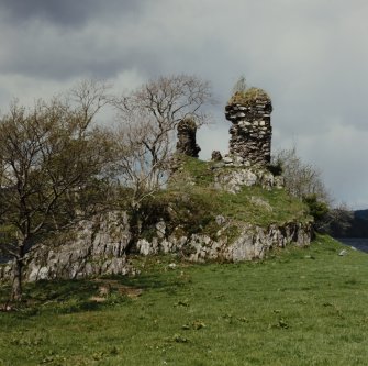 Finchurn Castle.
General view of ruin from South-West.
