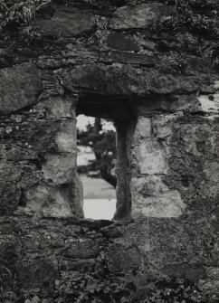 Fraoch Eilean Castle.
Detail of window at North end of East gable.