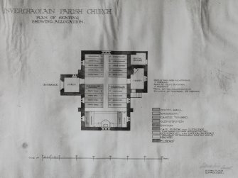 Photographic copy of plan of present church.