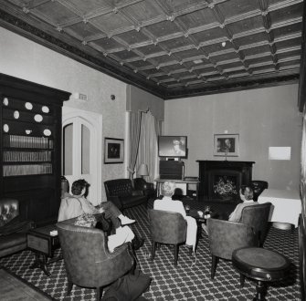 Interior.
View of Library (South-East room) from East.