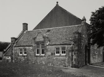 Furnace, Cumlodden Parish Church, hall.
General view of hall from South-West.