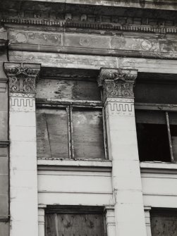 Glasgow, 17-39 Watson Street.
Detail of specimen second floor window including carved capitals.